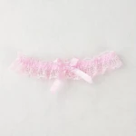 Καλτσοδέτα Δαντελωτή Bowknot Ροζ