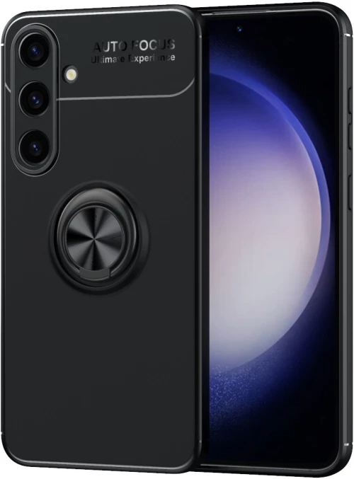 Θήκη Ancus AutoFocus Shock Proof με Ring Holder για Samsung SM-S921B Galaxy S24 Μαύρη