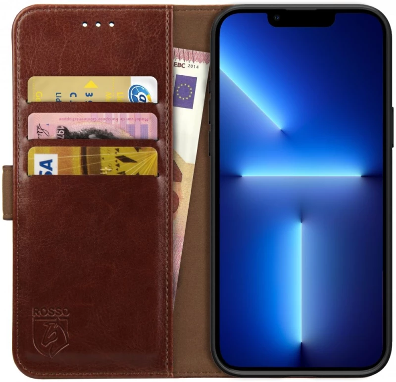 Rosso Element PU Θήκη Πορτοφόλι Apple iPhone 13 Pro - Brown (8719246324697)