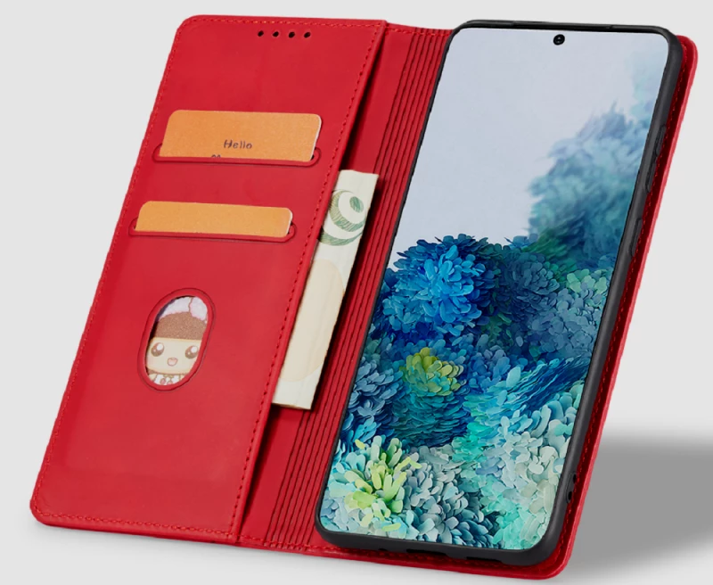 Bodycell Θήκη - Πορτοφόλι Xiaomi Poco F4 - Red (5206015000096)