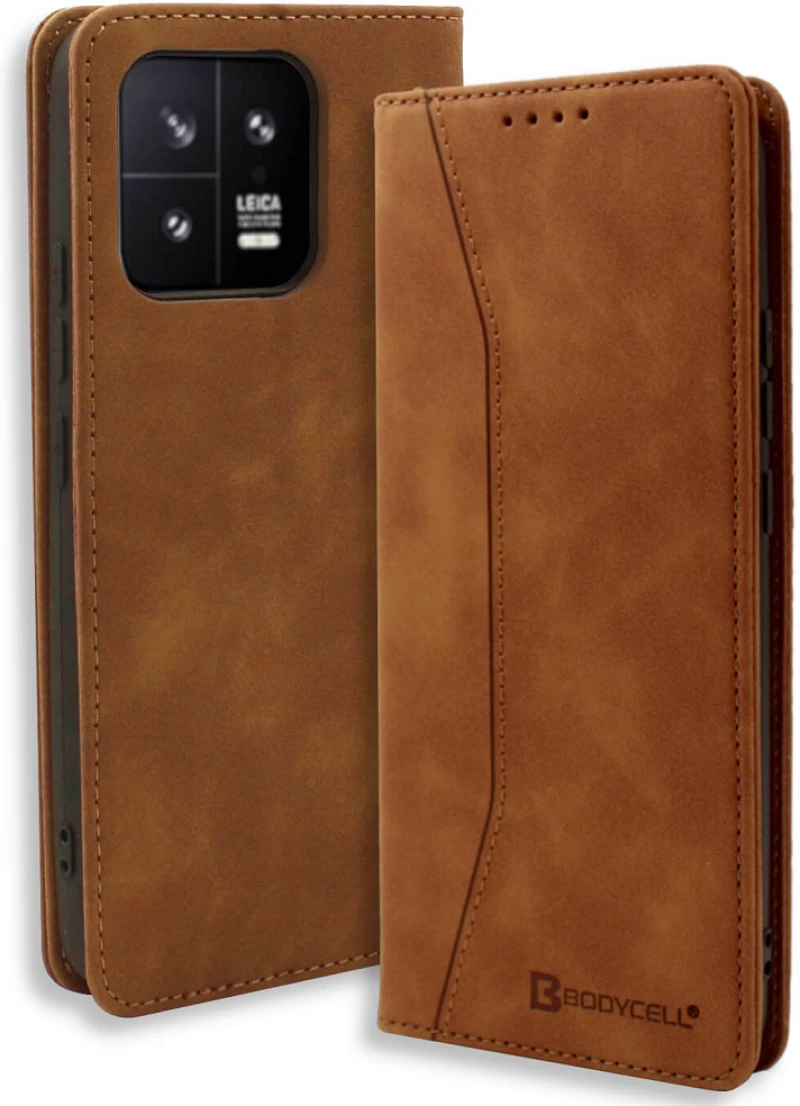 Bodycell Θήκη - Πορτοφόλι Xiaomi 13 - Brown (5206015017667)