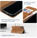 Rosso Element PU Θήκη Πορτοφόλι Motorola Moto G73 - Brown (8719246387593)