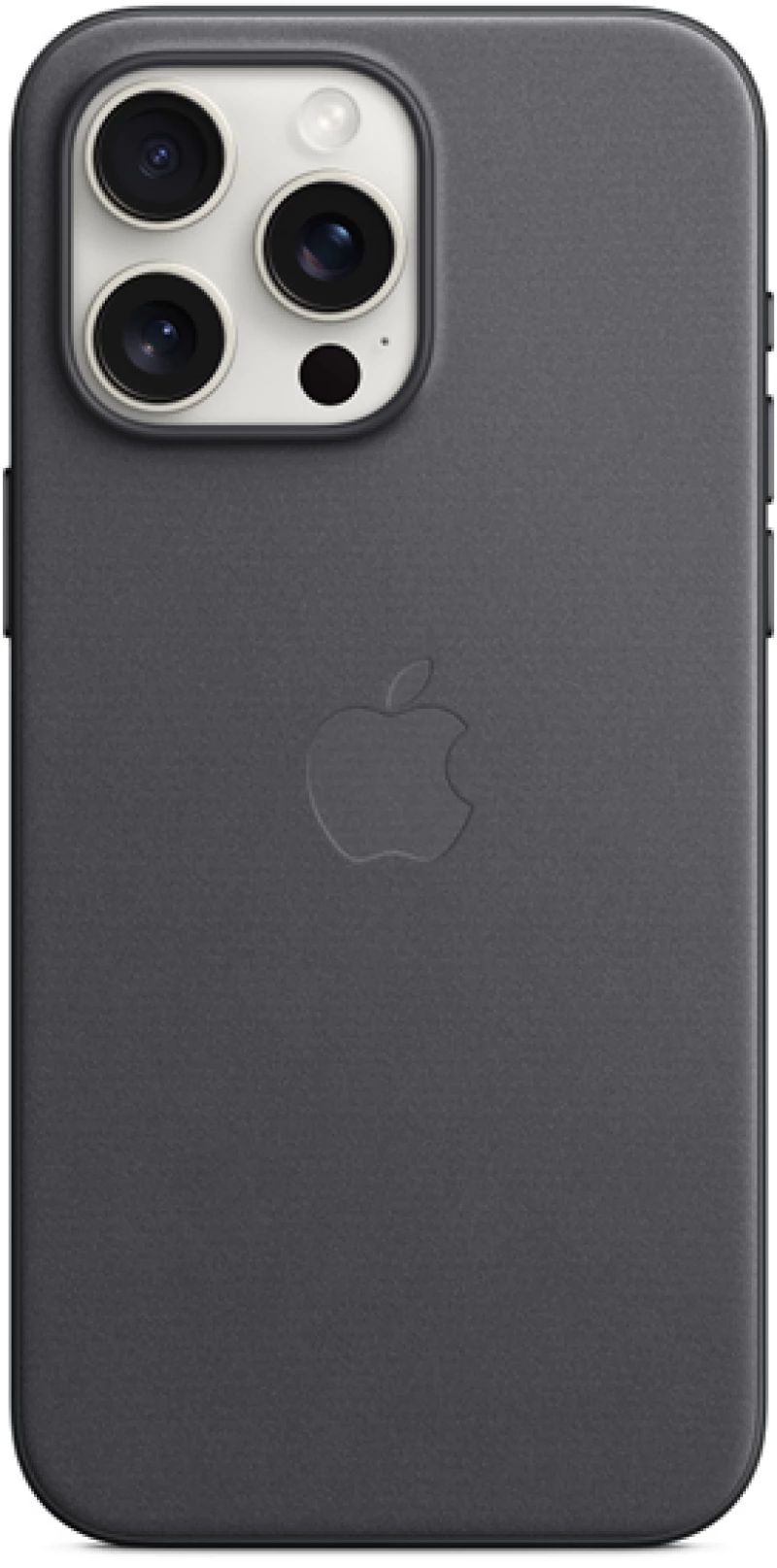 Official Apple FineWoven Case - Υφασμάτινη MagSafe Θήκη Apple iPhone 15 Pro Max - Black (MT4V3ZM/A)