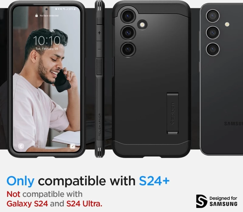 Ανθεκτική Σκληρή Θήκη - Samsung Galaxy S24 Plus - Spigen Tough Armor - Black (ACS07332)