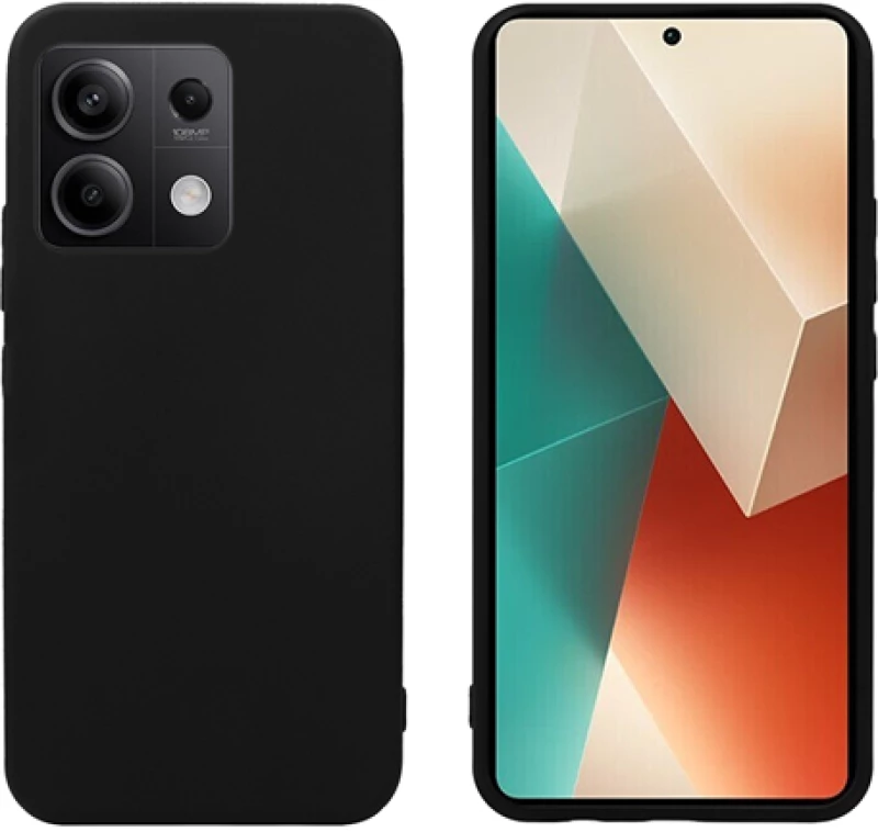 Σετ Θήκη Σιλικόνης & Tempered Glass - Xiaomi Redmi Note 13 5G - Vivid Set - Transparent / Black (VIMAT354BKGLASSTN)