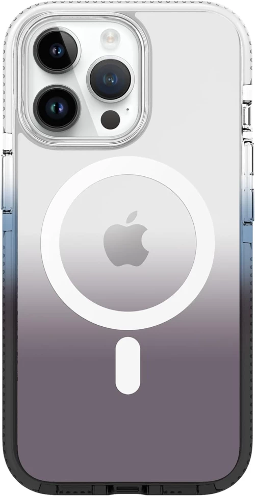 Prodigee Safetee Flow + Mag - Σκληρή Ανθεκτική Ημιδιάφανη Θήκη MagSafe - Apple iPhone 15 Pro Max - Night (IPH15P-6.7-FLWM-NGT)