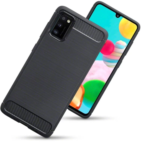 Terrapin Θήκη Σιλικόνης Carbon Fibre Samsung Galaxy A41 - Black (118-002-838)