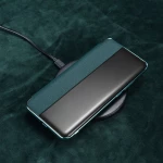 iCarer Grained Series Δερμάτινη Smart Flip Θήκη Huawei P40 - Green (XHP40003-GN)