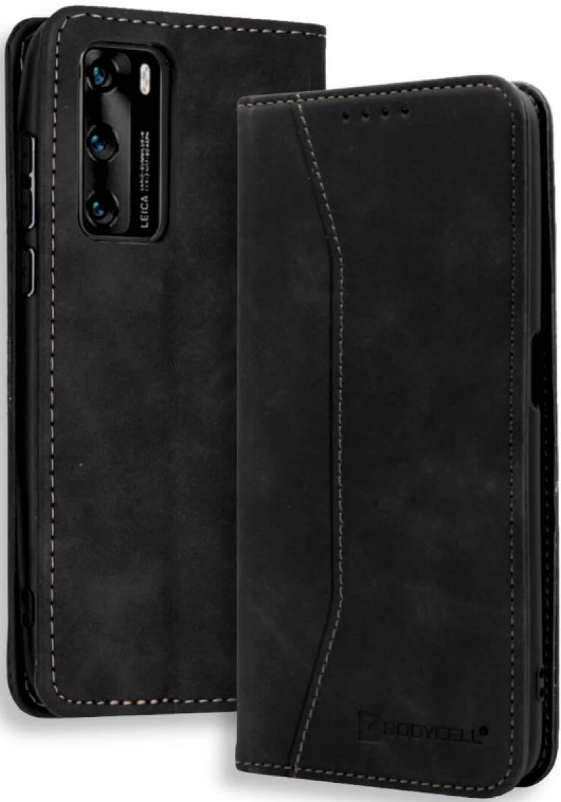 Bodycell Θήκη - Πορτοφόλι Huawei P40 - Black (5206015060373)