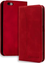 Bodycell Θήκη - Πορτοφόλι Apple iPhone 6S / 6 - Red (5206015057311)