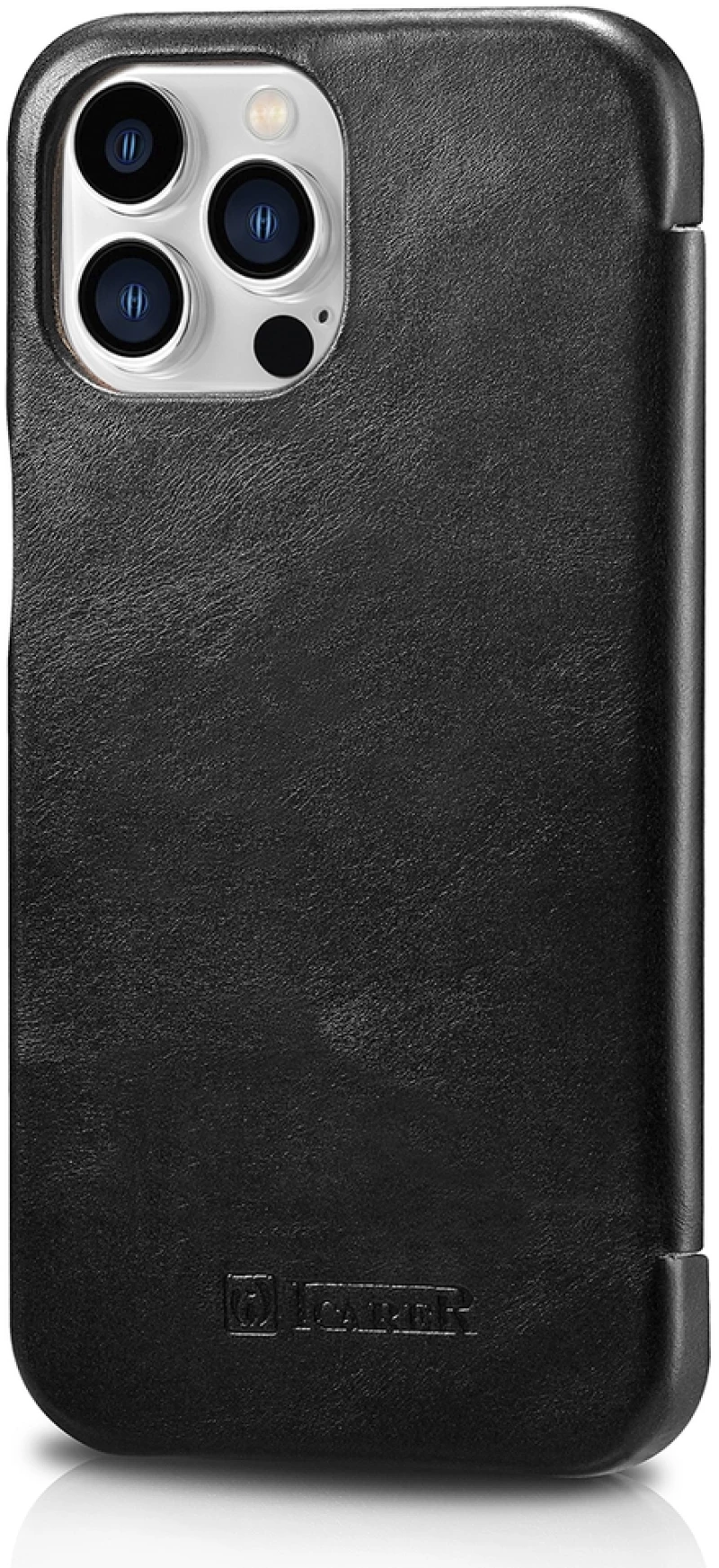 iCarer Vintage Series Curved Edge - Δερμάτινη Θήκη Apple iPhone 13 Pro - Black (RIX1303-BK)
