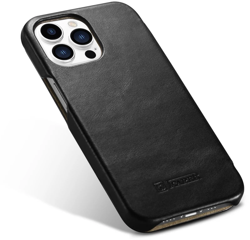 iCarer Vintage Series Curved Edge - Δερμάτινη Θήκη Apple iPhone 13 Pro - Black (RIX1303-BK)