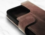 Rosso Elite - MagSafe Δερμάτινη Θήκη / Πορτοφόλι - Apple iPhone 15 Pro - Brown (8719246420016)
