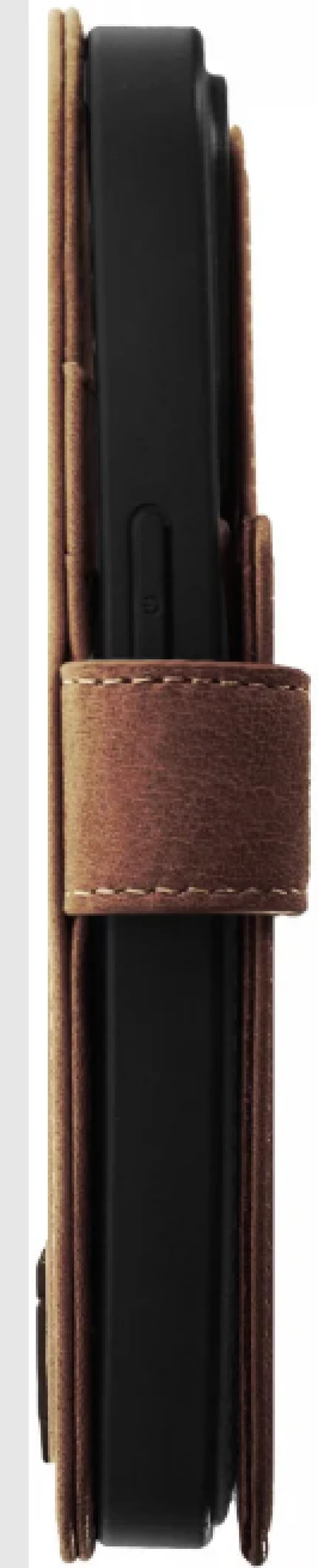 Rosso Elite - MagSafe Δερμάτινη Θήκη / Πορτοφόλι - Apple iPhone 15 Pro - Brown (8719246420016)