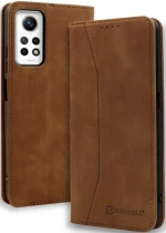 Bodycell Θήκη - Πορτοφόλι Xiaomi Redmi Note 11 Pro / Redmi Note 12 Pro 4G - Brown (5206015072161)