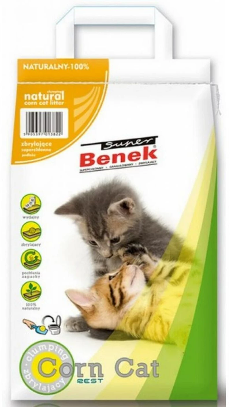 Αμμος για Γάτες Super Benek Certech Καλαμπόκι 14 L S9135889