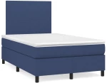 Κρεβάτι Boxspring με Στρώμα Μπλε 120x190 εκ. Υφασμάτινο Μπλε 3269873