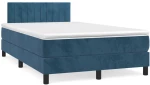 Κρεβάτι Boxspring με Στρώμα Σκούρο Μπλε 120x190 εκ. Βελούδινο Μπλε 3269853