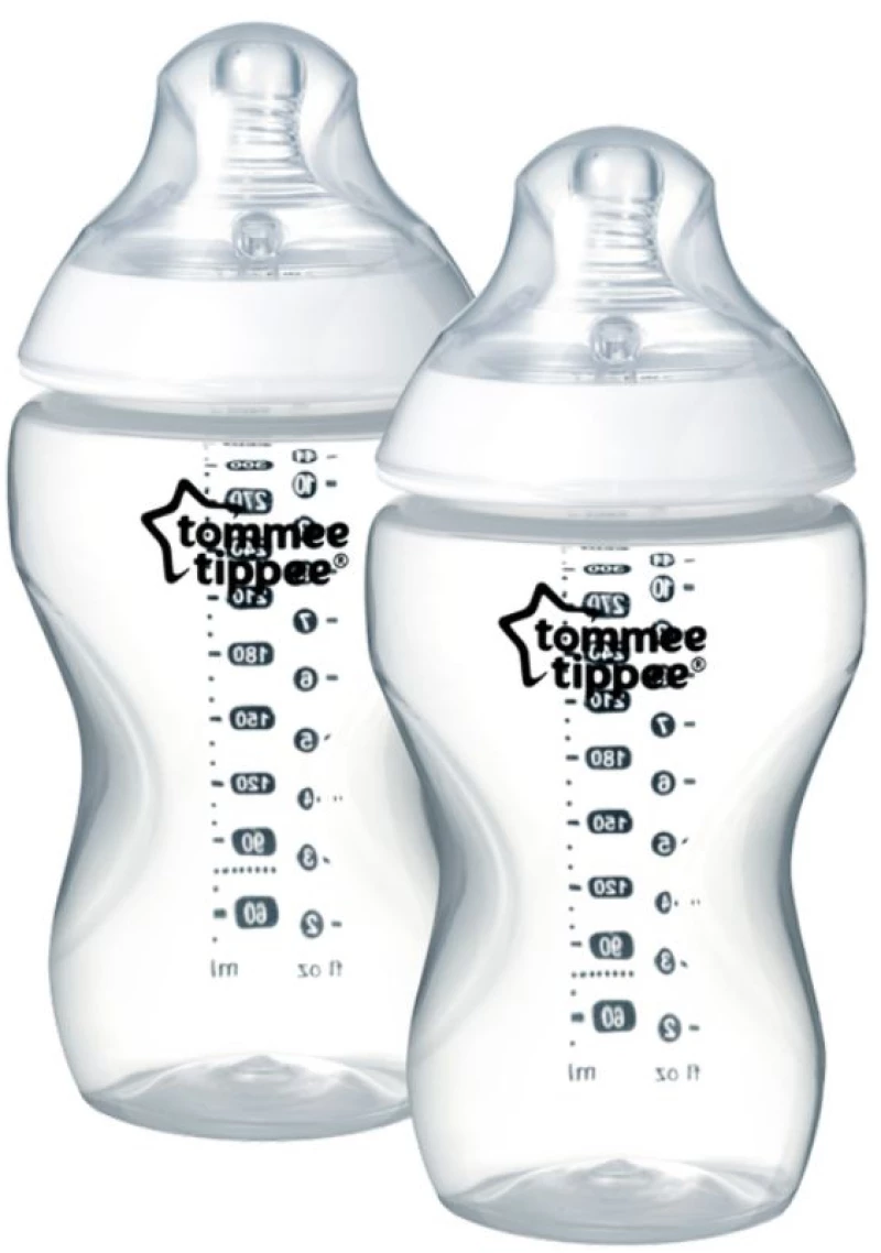 Πλαστικά Μπιμπερό 340ml Μέτριας Ροής 3m+ Tommee Tippee-Closer to Nature 2τμχ