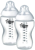 Πλαστικά Μπιμπερό 340ml Μέτριας Ροής 3m+ Tommee Tippee-Closer to Nature 2τμχ