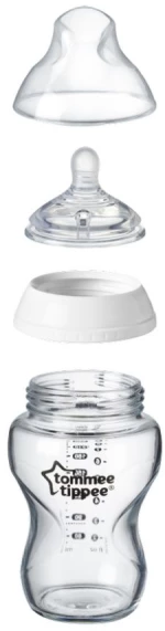 Πλαστικά Μπιμπερό 340ml Μέτριας Ροής 3m+ Tommee Tippee-Closer to Nature 2τμχ