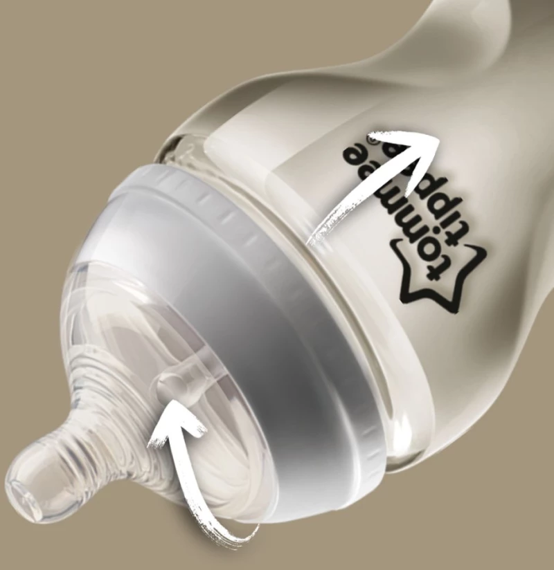 Πλαστικά Μπιμπερό 340ml Μέτριας Ροής 3m+ Tommee Tippee-Closer to Nature 2τμχ