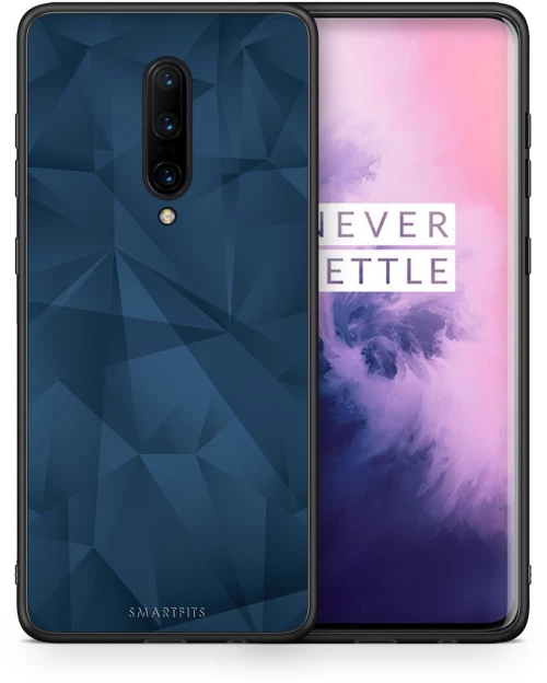 Geometric Blue Abstract - OnePlus 7 Pro θήκη