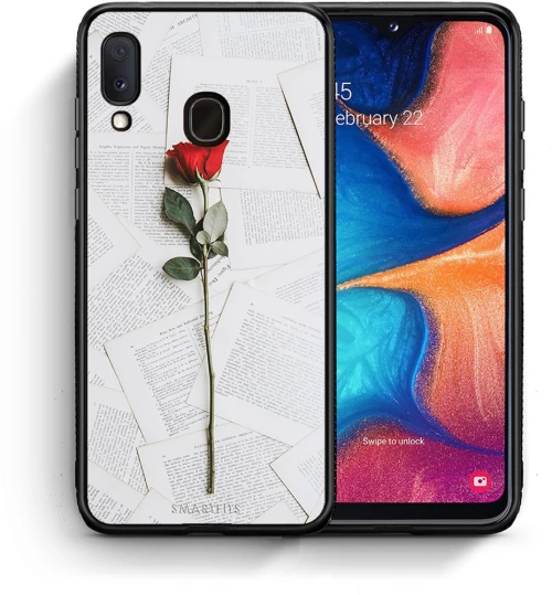 Red Rose - Samsung Galaxy A20e θήκη