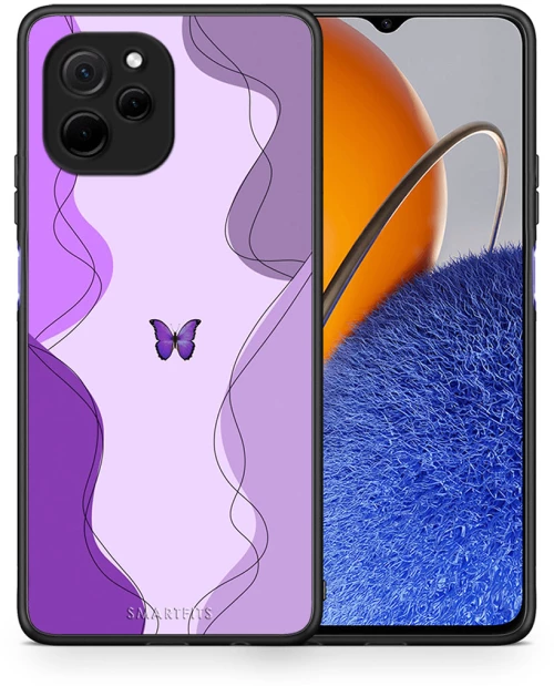 Purple Mariposa - Huawei Nova Y61 case