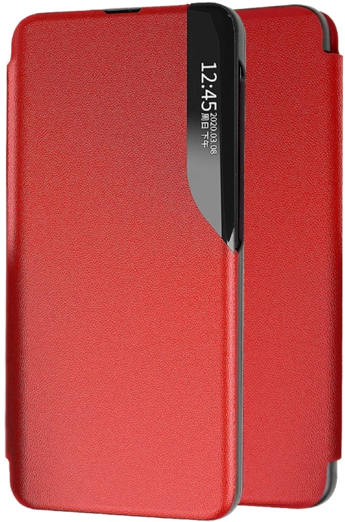 Θήκη Book Ancus Smart Flip για Xiaomi Redmi 12C TPU Κόκκινο