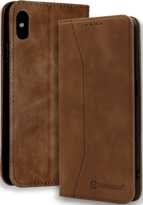 Bodycell Θήκη - Πορτοφόλι Apple iPhone XS Max - Brown (5206015057625)