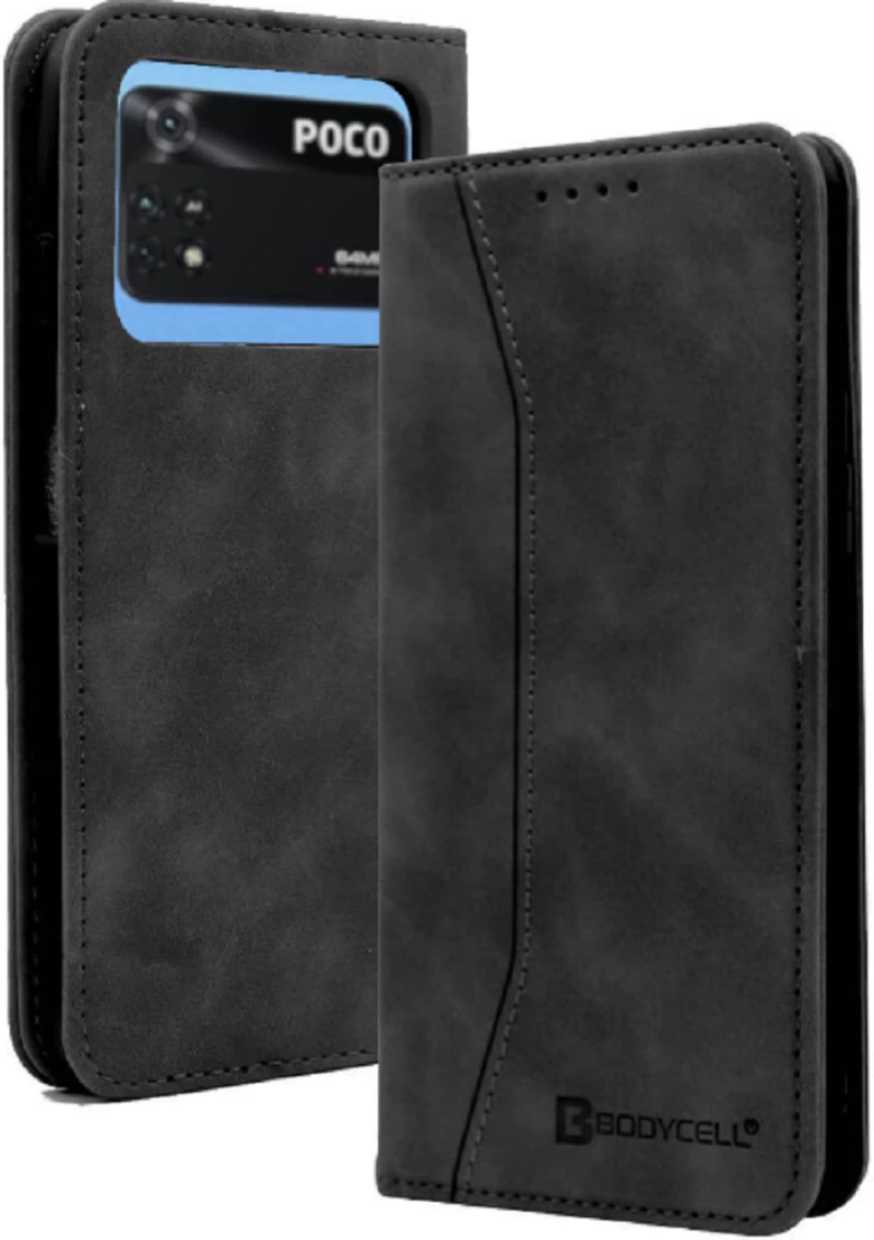 Bodycell Θήκη - Πορτοφόλι Xiaomi Poco M4 Pro 4G - Black (5206015060656)