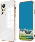 Bodycell Gold Plated - Θήκη Σιλικόνης Xiaomi 12T / 12T Pro - White (5206015069819)