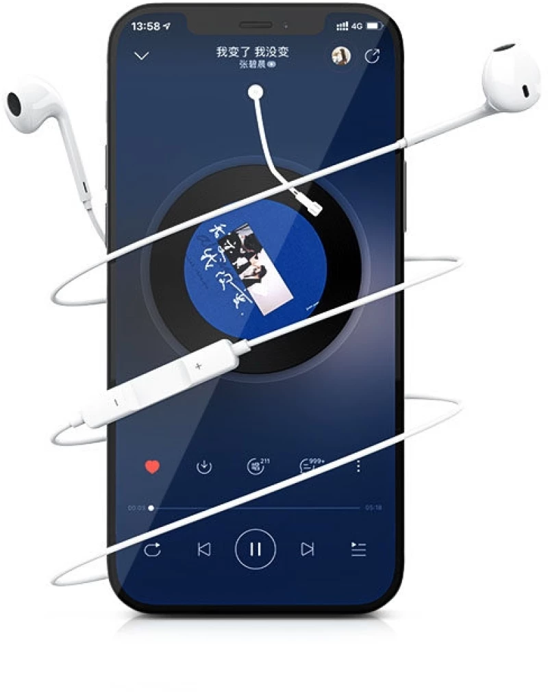 Recci REP-L28 - Ενσύρματα Handsfree Ακουστικά Lightning - White (6955482503751)