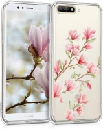 KW Θήκη Σιλικόνης Huawei Y6 2018 - Magnolias Pink White (44877.06)