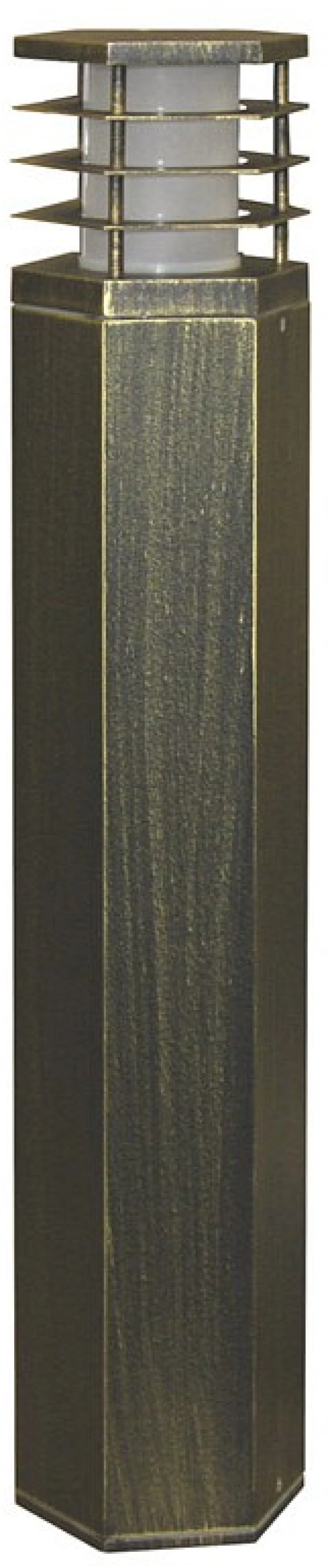 Adeleq Κολώνα Αλουμινίου Εξάγωνη Με Σκίαστρο D12.5cm H65cm Ντουί Ε27 Ρουστίκ 9-72936571