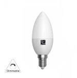 Adeleq Led Λάμπα Κεράκι Ε14 6W 230V Ντιμαριζόμενο Θερμό 3000Κ 13-14026009