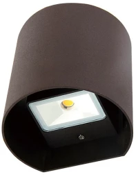 Adeleq Led Φωτιστικό Επίτοιχο Αλουμινίου Κύλινδρος Διπλής Κατεύθυνσης 2x3W 3000K Σκουριά 3-691781