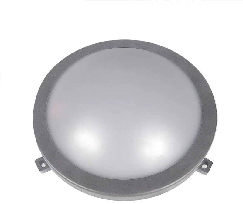 Adeleq Led Χελώνα Pc Στρογγυλή Φ210mm 12W 4000K Ip54 Γκρι 21-101261