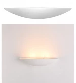 Adeleq Απλίκα Γύψινη Ημικύκλια Με Ντουί 2 x G9 390x110x58mm 21-11025