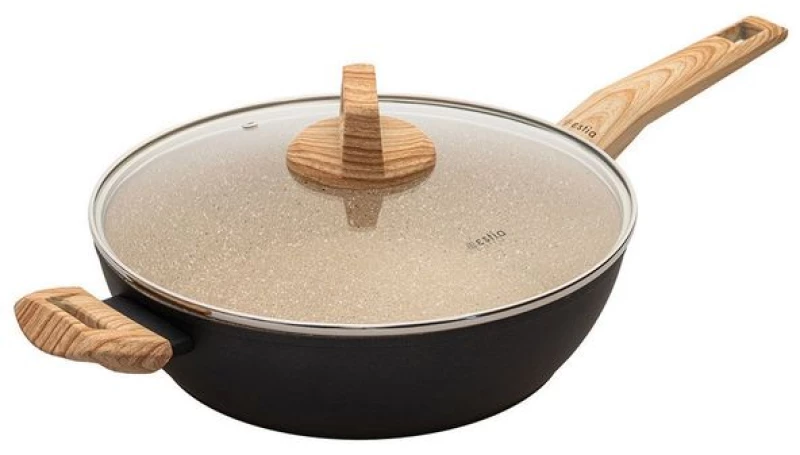 Estia Ημιχύτρα Αντικολλητική Φ28cm 4lt Earth Πρεσσαριστού Αλουμινίου 01-10232