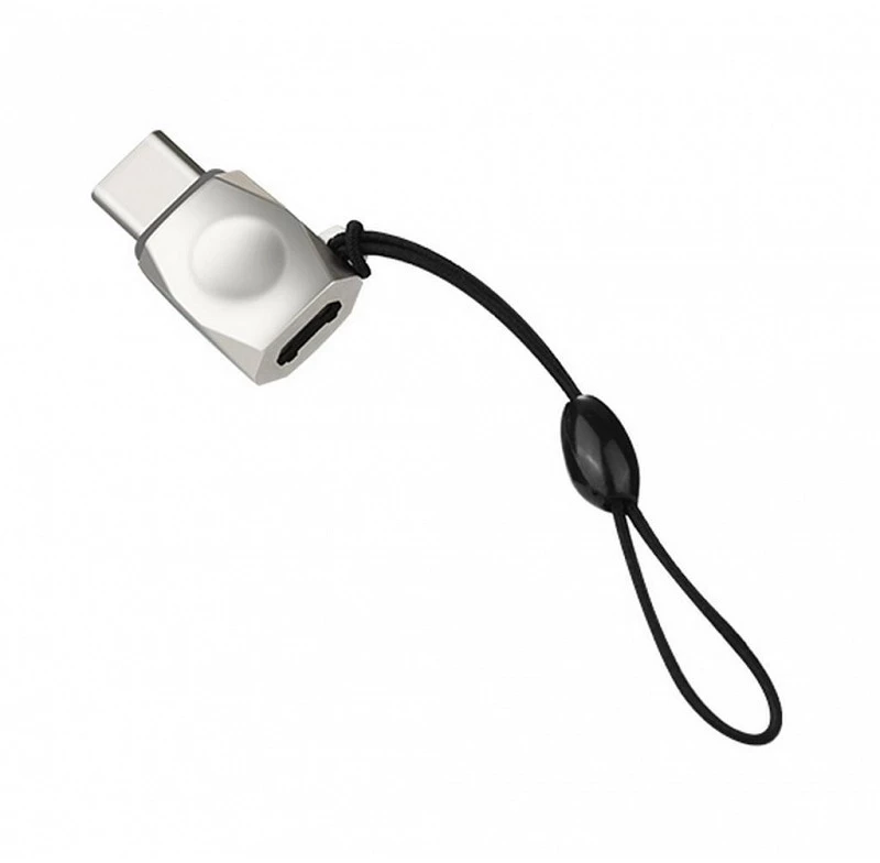 Hoco Αντάπτορας Micro Usb Σε USB-C Ασημί UA8