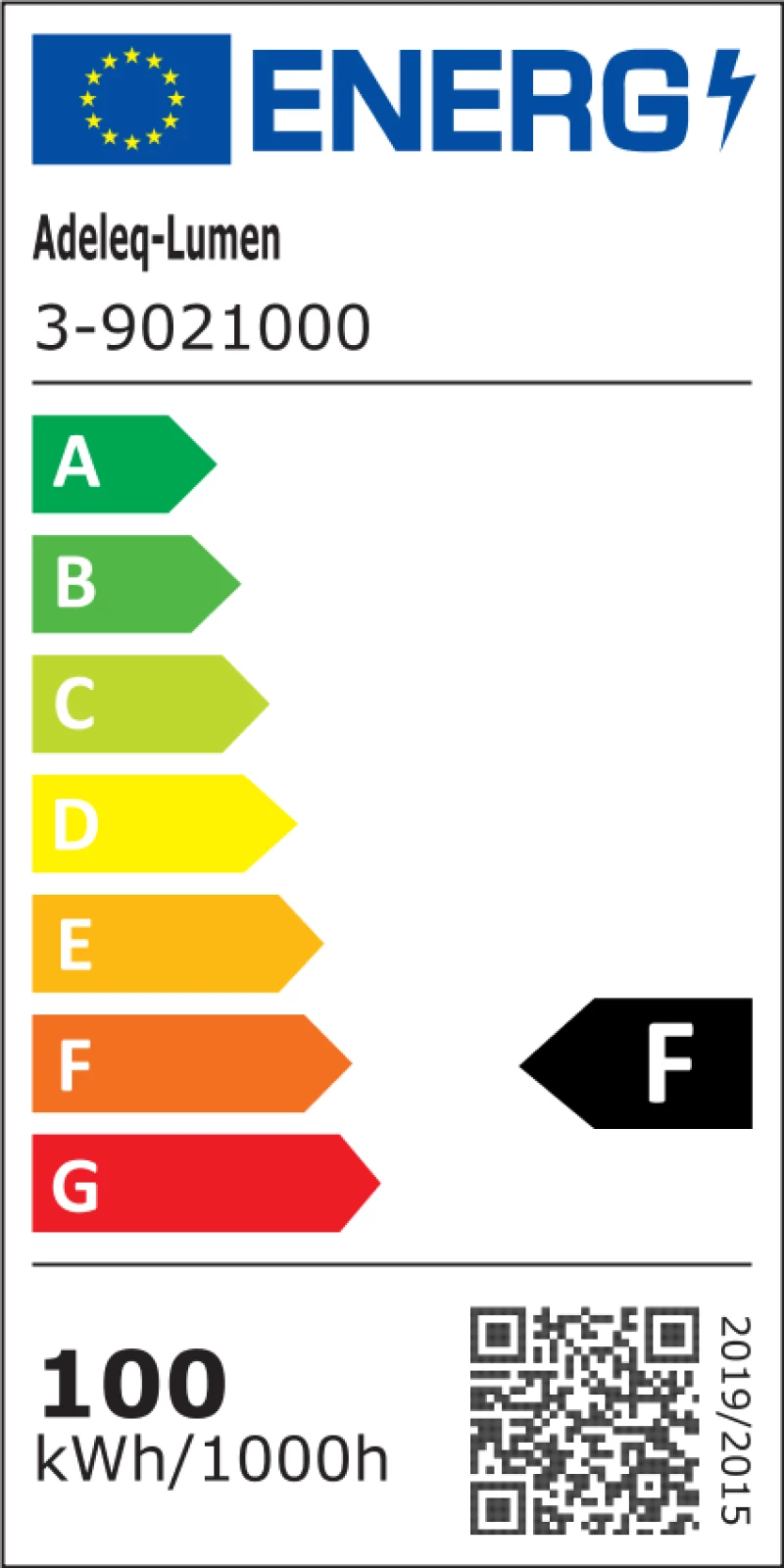 Adeleq LED Καμπάνα Αλουμινίου UFO 100W 230V 6200K Μαύρη 3-9021000