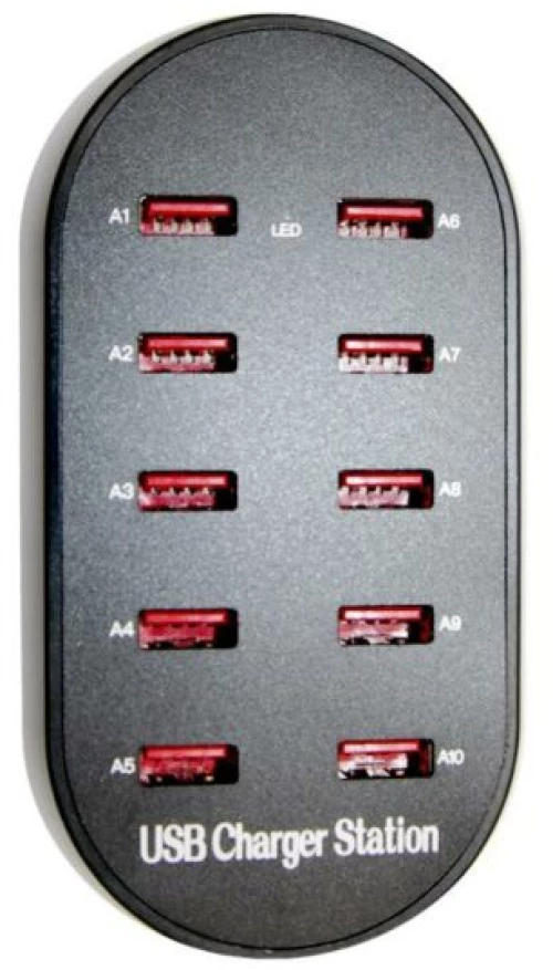 Adeleq Φορτιστής Με Είσοδο 230V Και Έξοδο 5VDC Mε 10 Θύρες USB 5-000