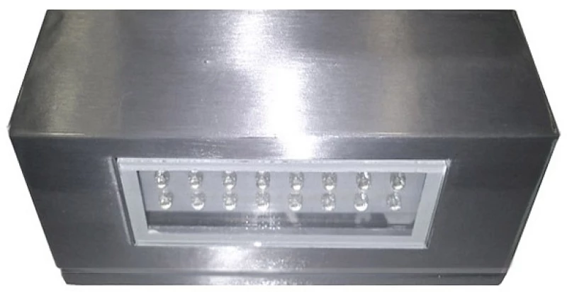 Adeleq Led Φωτιστικό Μονό Ορθογώνιο Επίτοιχο Αλουμινίου 1.6W Μπλε Σατινέ 9-7059664