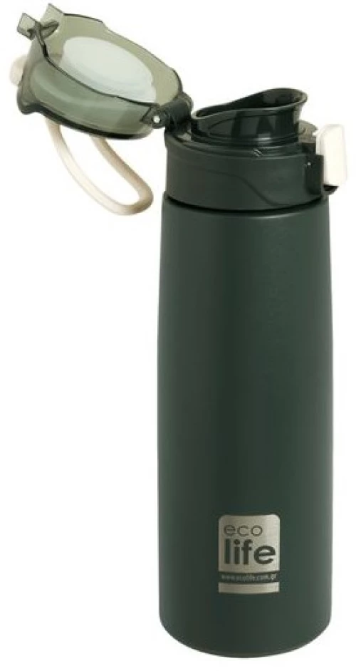 Ecolife Θερμός 550ml Με Infuser Dark Green 33-BO-3035