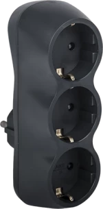 ADAPTOR TRIPLE 16А GRAPHITE