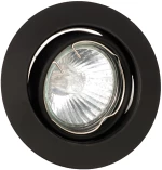 Χωνευτό σποτ από μαύρο μέταλλο 1XGU10 D:9cm (43277-Μαύρο)