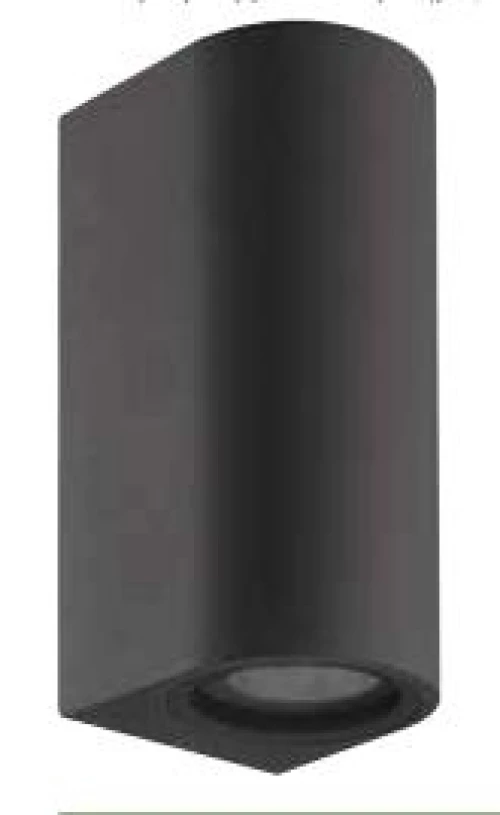 ΑΠΛΙΚΑ,GU10 ΜΑΥΡΟ Max2x35w,100-240V,IP65160x68x78mm,ΑΛΟΥΜΙΝΙΟΥκΓΥΑΛΙ