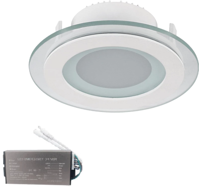 LED PANEL ROUND GLASS 18W 4000-4300K D200+ EM